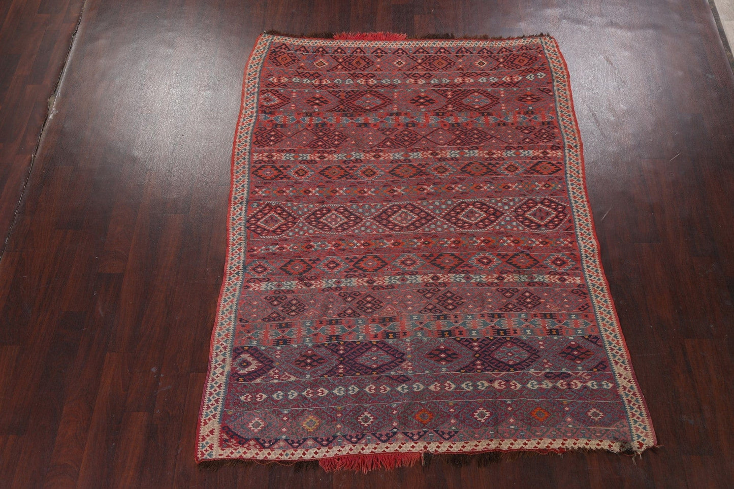 Antique Vegetable Dye Kilim Area Rug 6x8