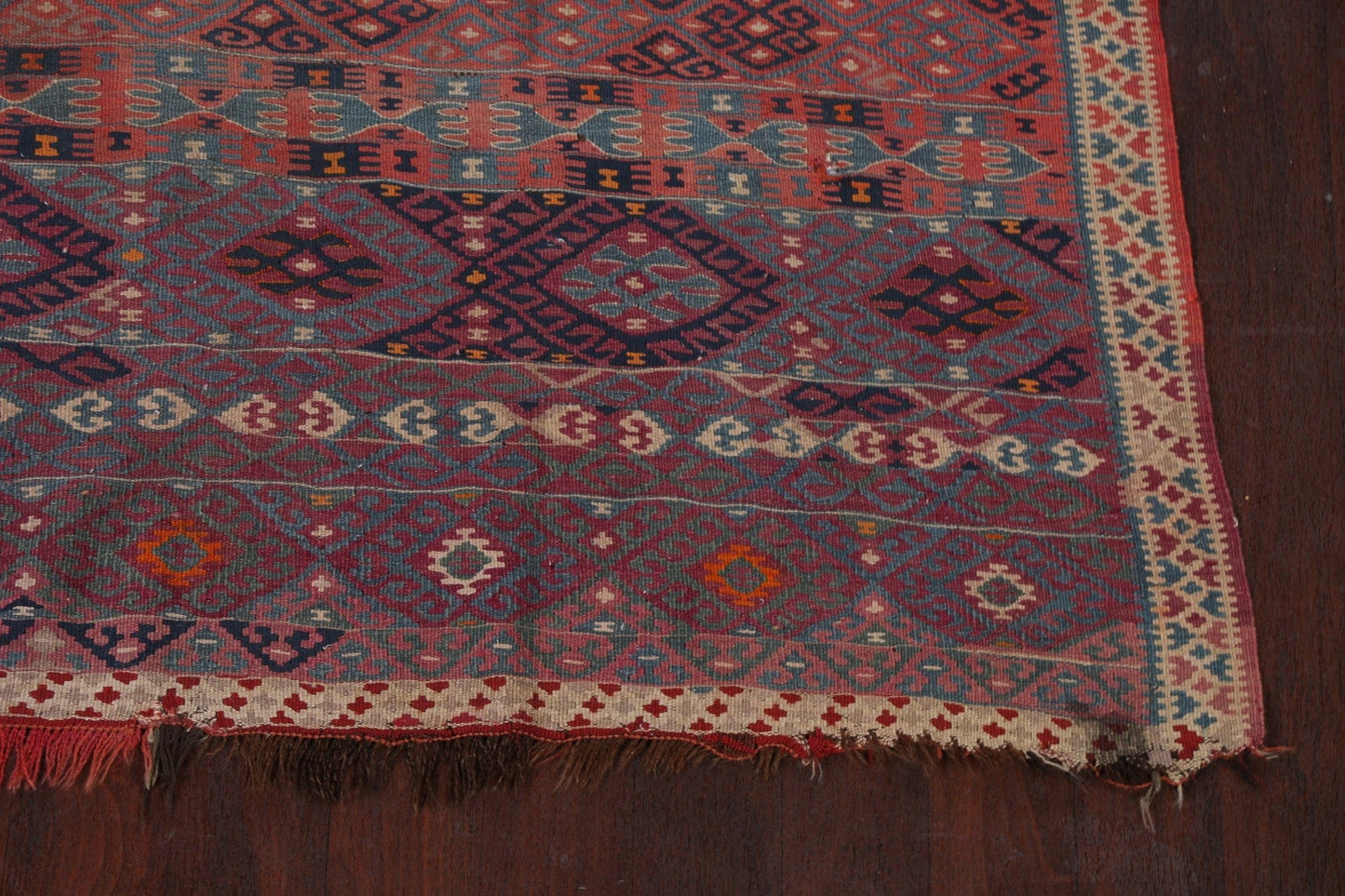 Antique Vegetable Dye Kilim Area Rug 6x8