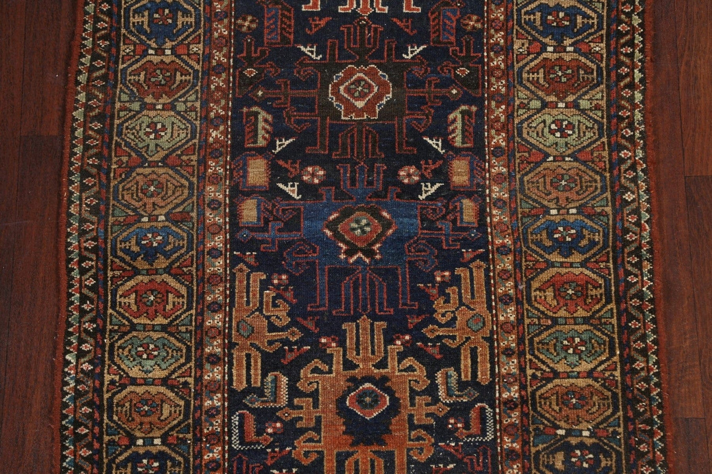 Vegetable Dye Antique Malayer Persian Wool Rug 3x6