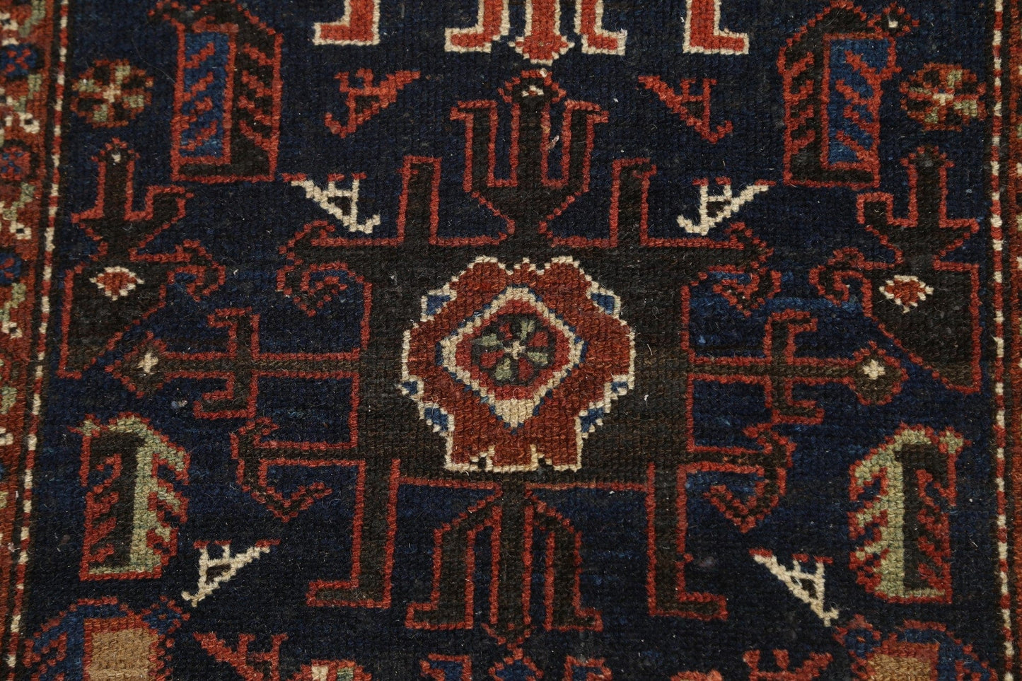 Vegetable Dye Antique Malayer Persian Wool Rug 3x6