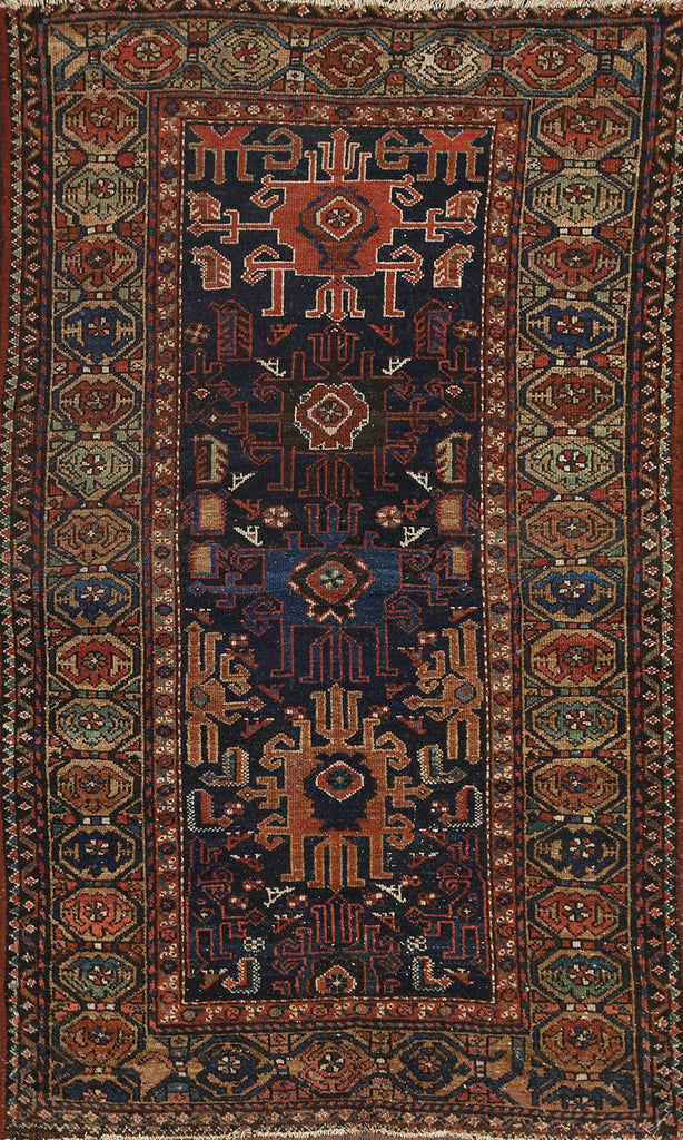 Vegetable Dye Antique Malayer Persian Wool Rug 3x6