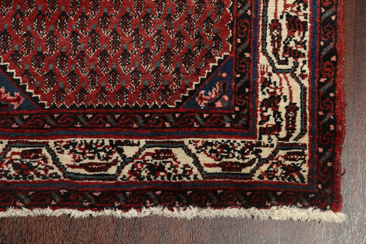 Boteh Botemir Persian Runner Rug 3x11