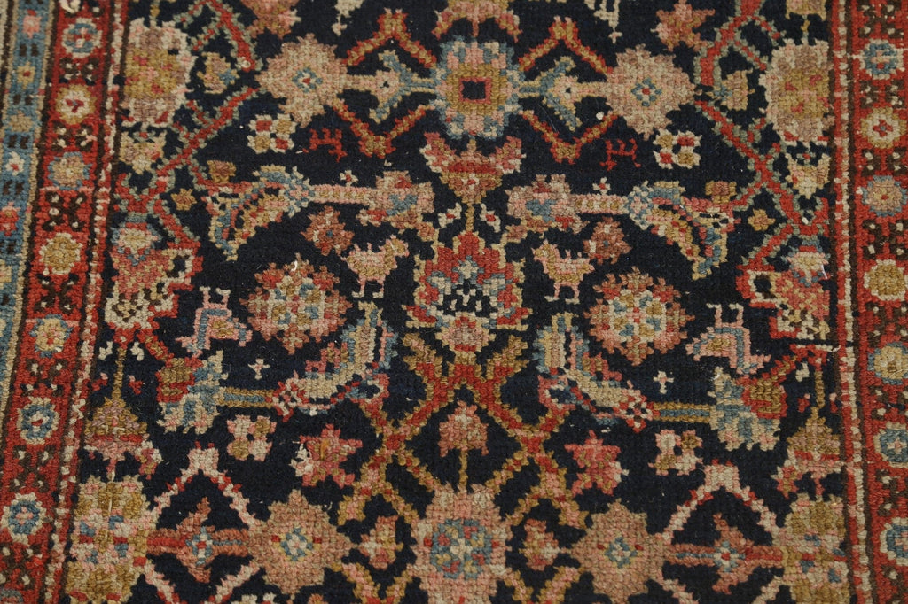 Pre-1900 Antique Vegetable Dye Malayer Persian Rug 3x13