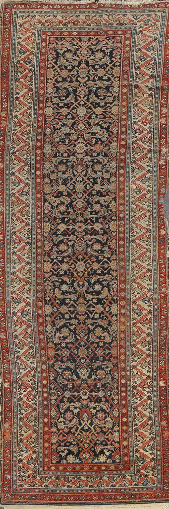 Pre-1900 Antique Vegetable Dye Malayer Persian Rug 3x13