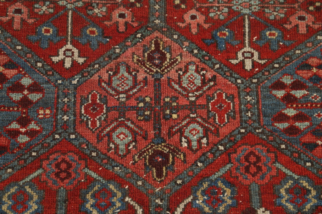 Antique Vegetable Dye Bakhtiari Persian Area Rug 4x7