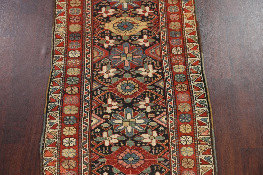 Antique Vegetable Dye Heriz Bakhshayesh Persian Rug 3x14