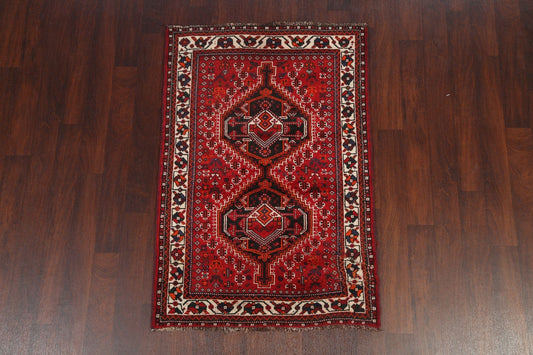 Red Shiraz Persian Wool Rug 4x5