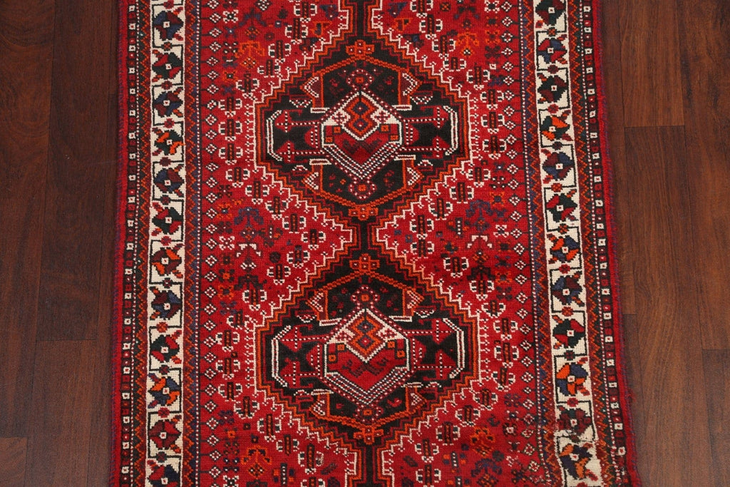 Red Shiraz Persian Wool Rug 4x5