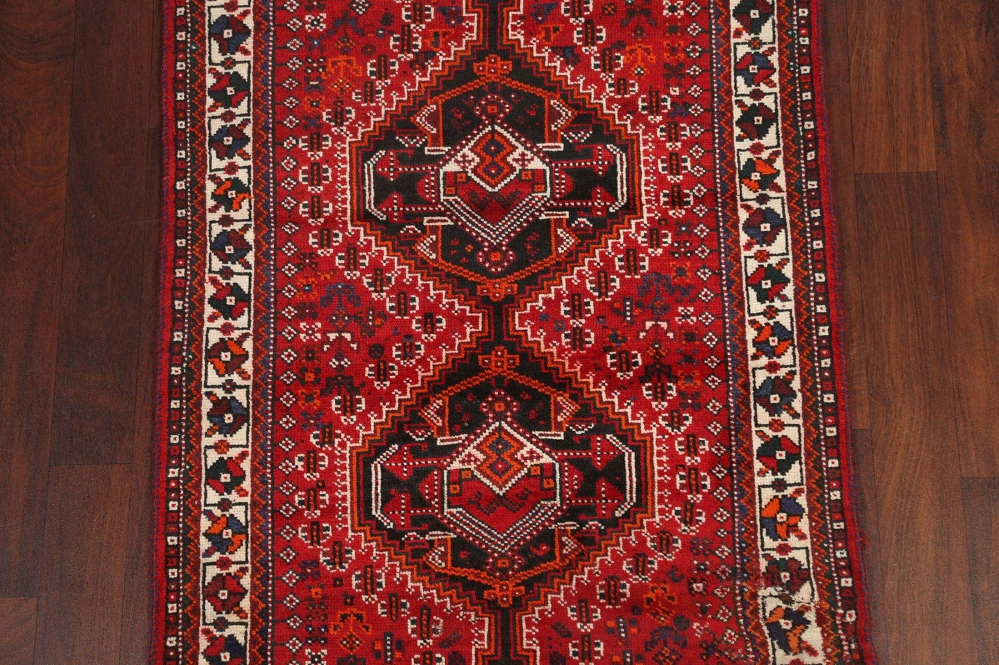 Red Shiraz Persian Wool Rug 4x5