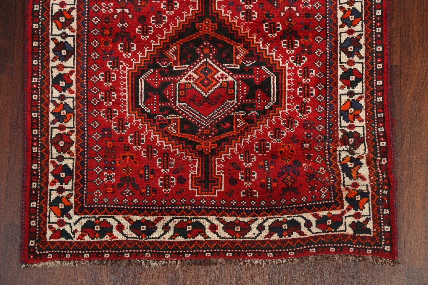 Red Shiraz Persian Wool Rug 4x5