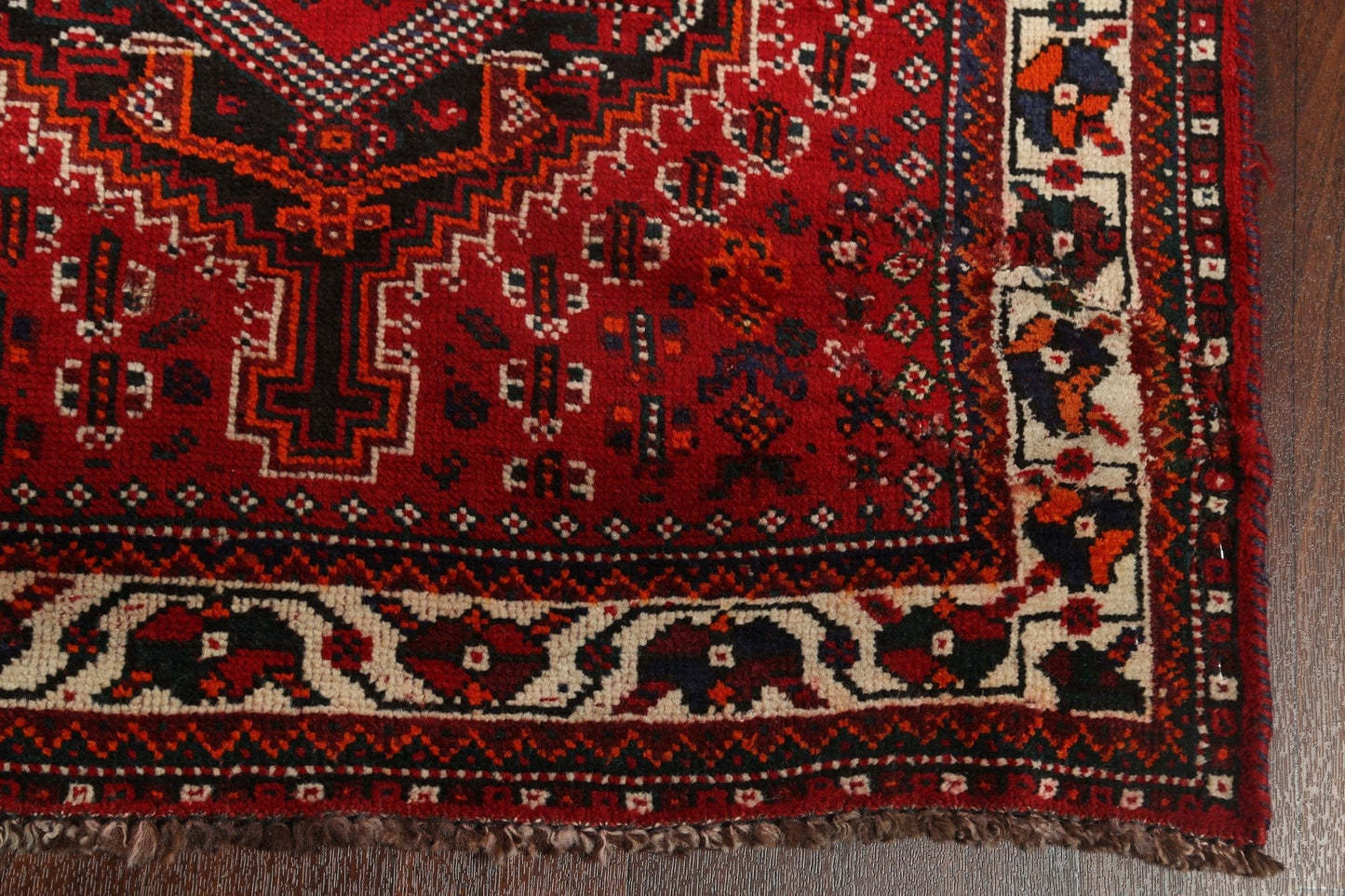 Red Shiraz Persian Wool Rug 4x5