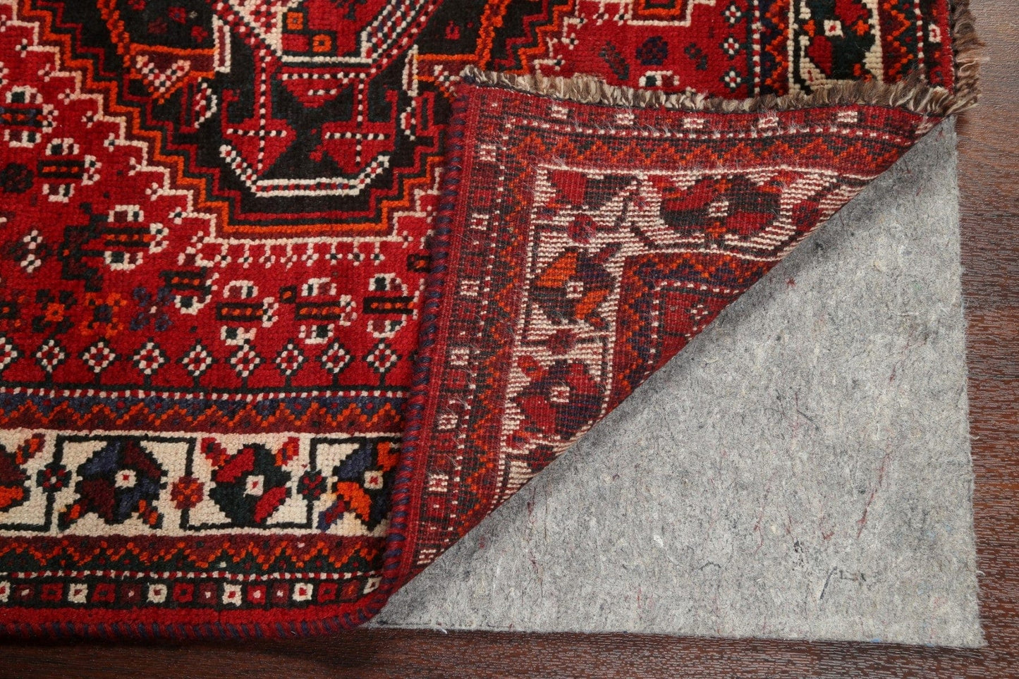 Red Shiraz Persian Wool Rug 4x5