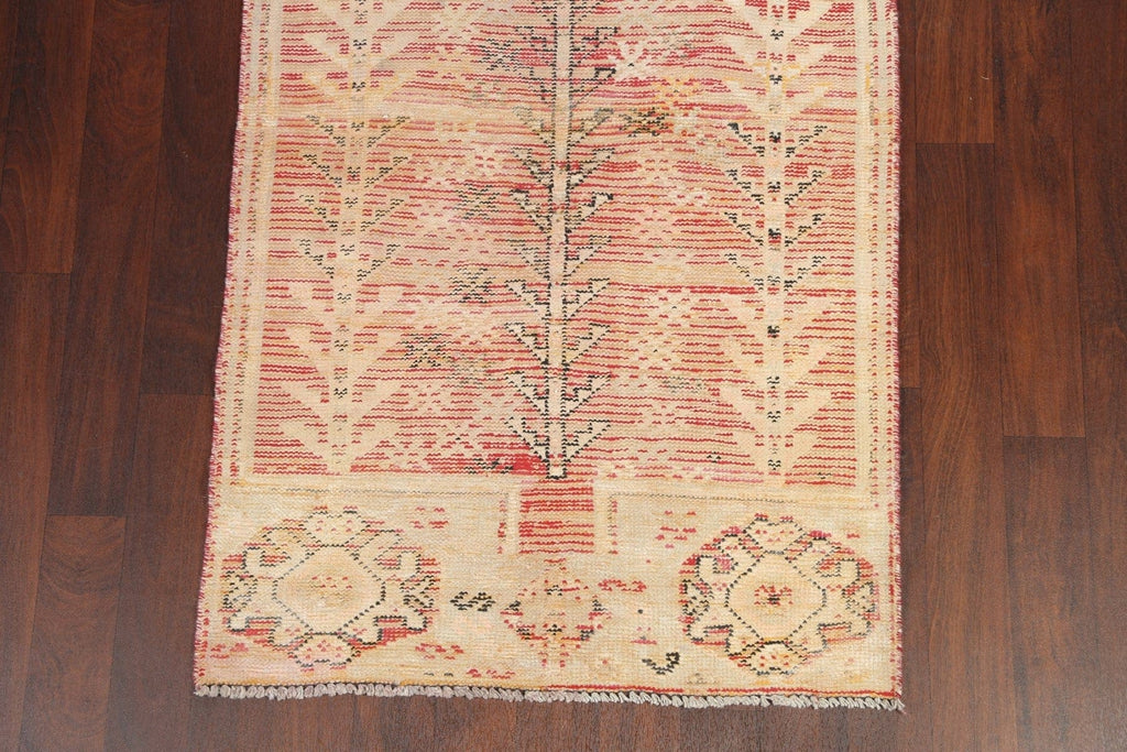 Antique Distressed Malayer Persian Runner Rug 4x12