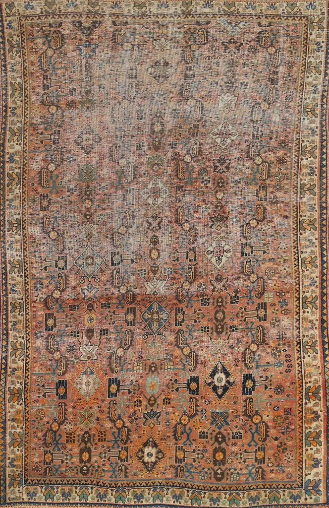 Antique Shiraz Persian Area Rug 5x8