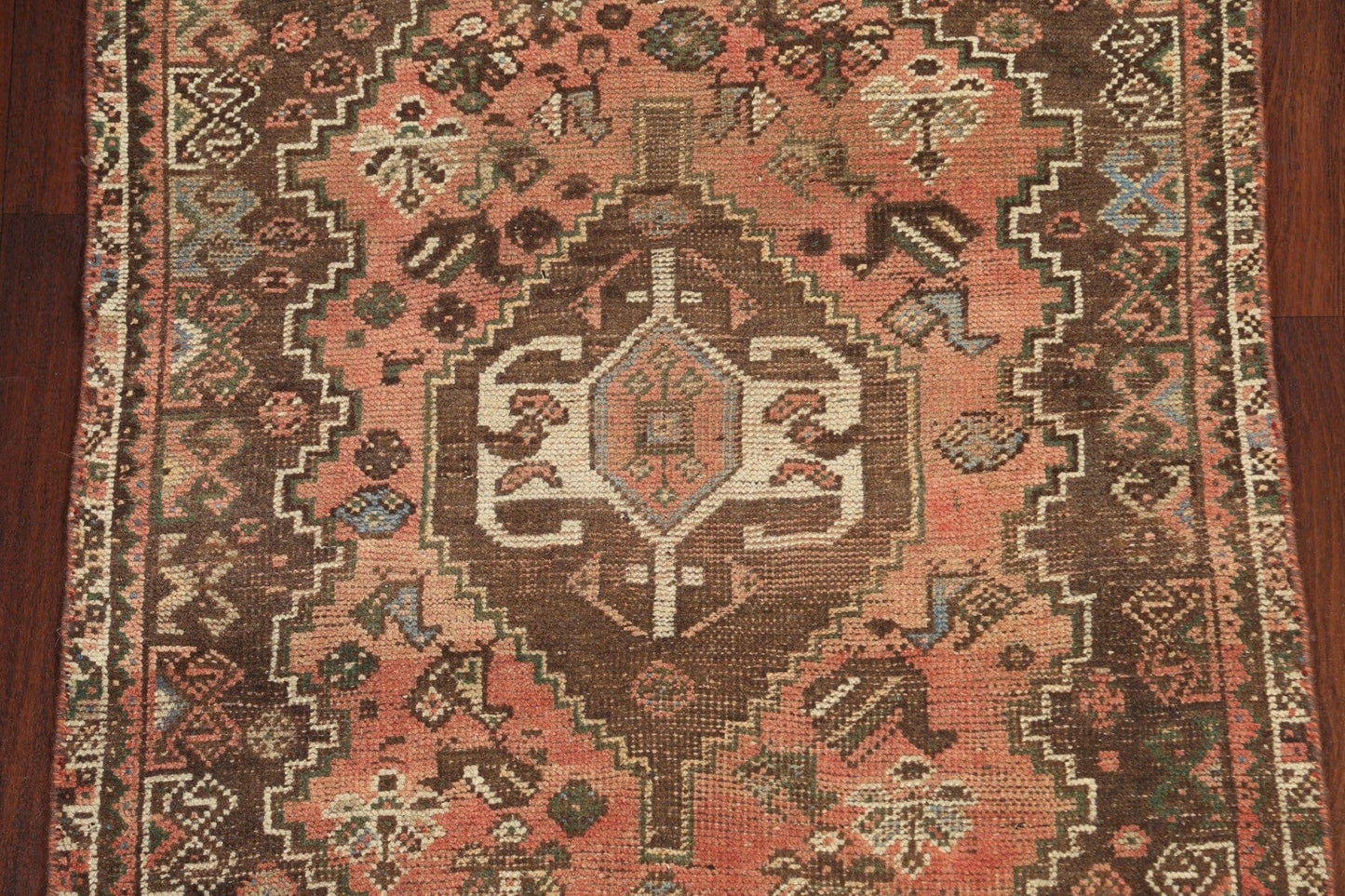 Antique Shiraz Wool Persian Area Rug 4x5