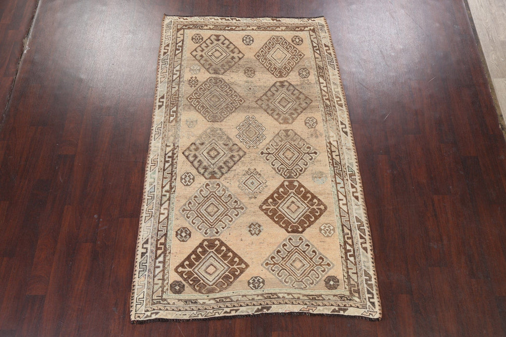 Antique Shiraz Wool Persian Area Rug 5x8