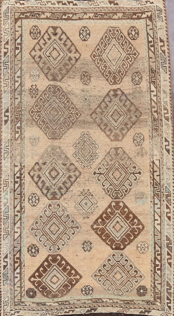 Antique Shiraz Wool Persian Area Rug 5x8