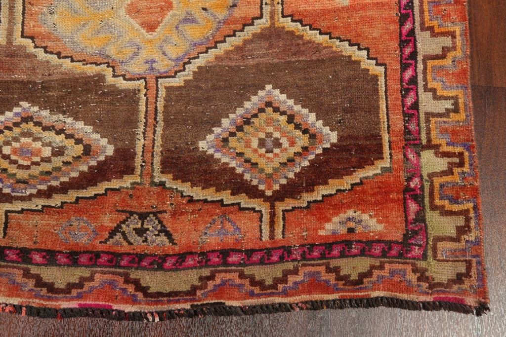 Antique Qashqai Persian Wool Rug 4x9