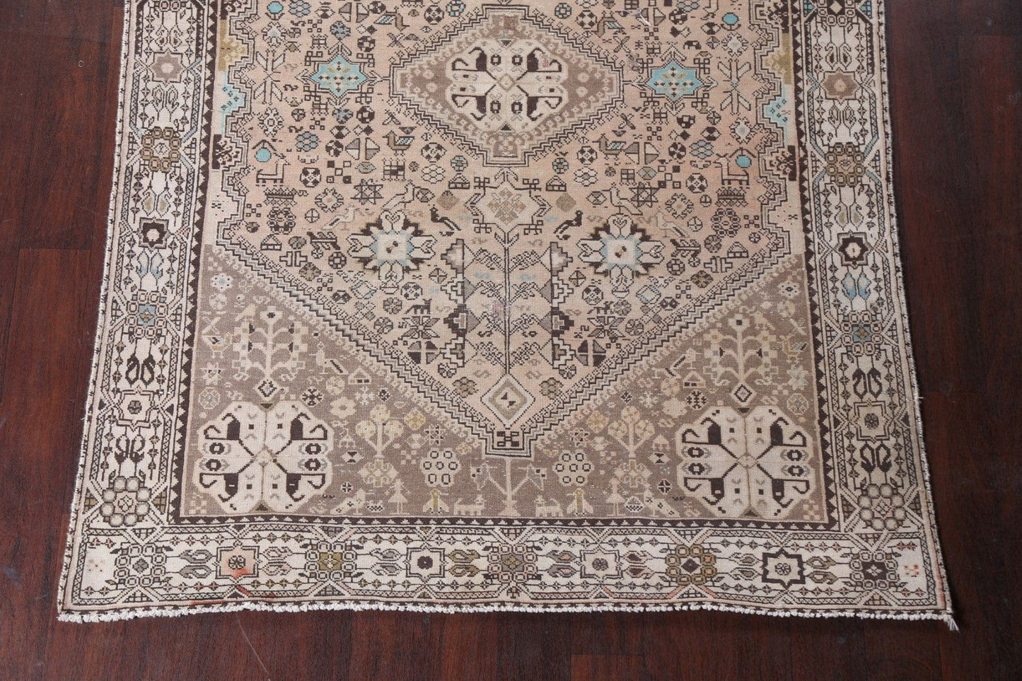 Antique Shiraz Persian Area Rug 5x7