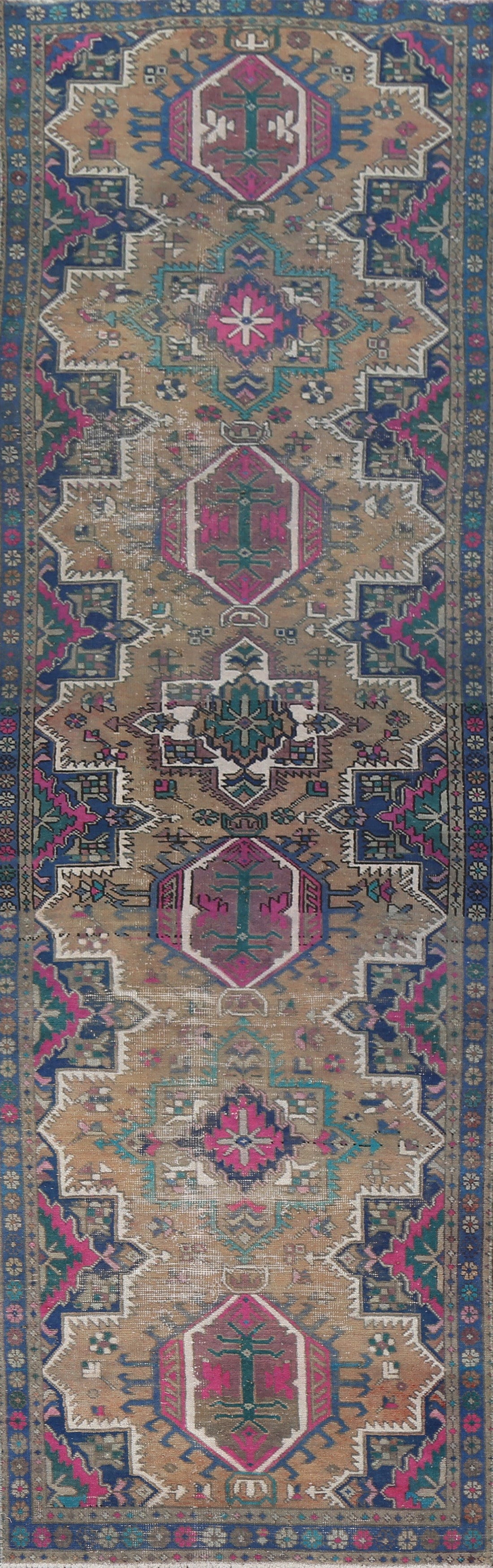 Handmade Tabriz Persian Runner Rug 3x13