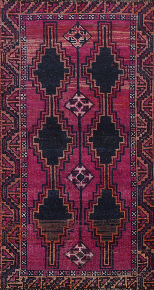 Handmade Qashqai Persian Area Rug 4x7