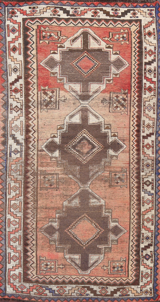 Antique Qashqai Persian Area Rug 5x9