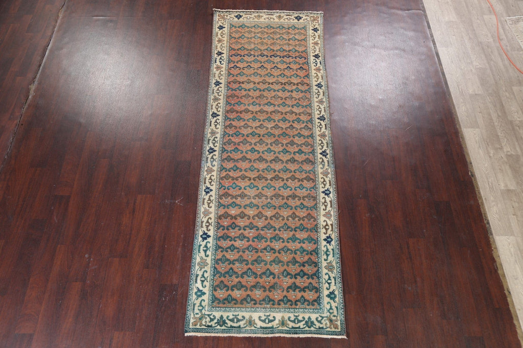 Handmade Tabriz Persian Runner Rug 4x10