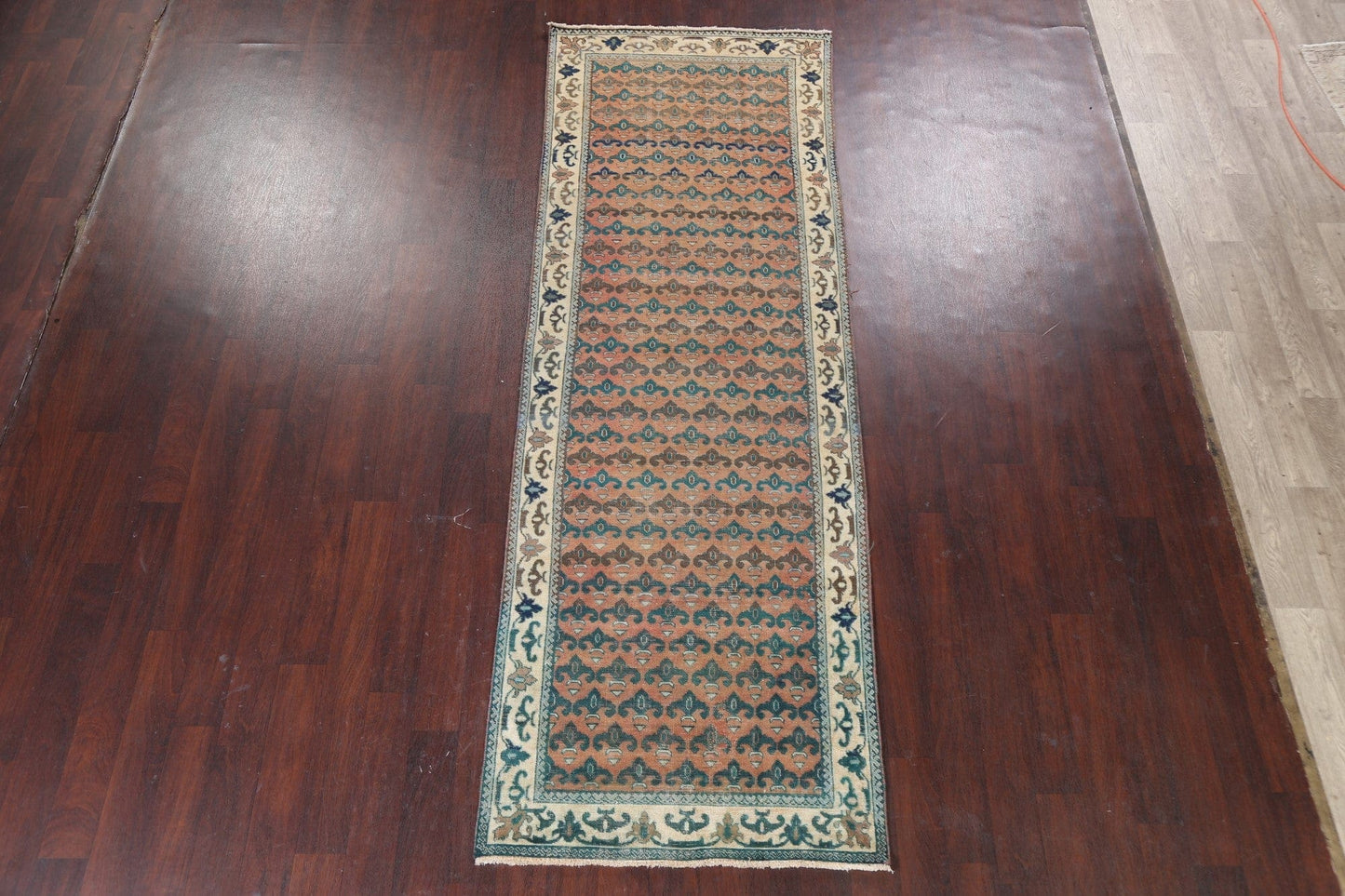 Handmade Tabriz Persian Runner Rug 4x10