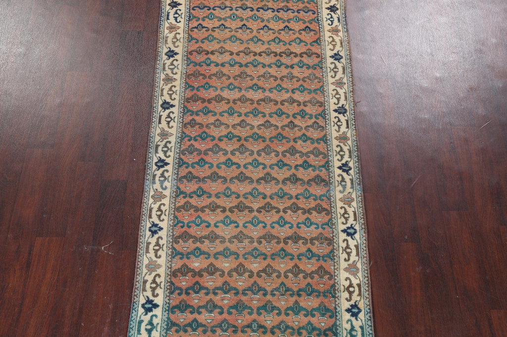 Handmade Tabriz Persian Runner Rug 4x10