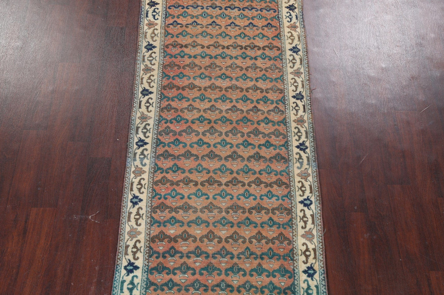 Handmade Tabriz Persian Runner Rug 4x10