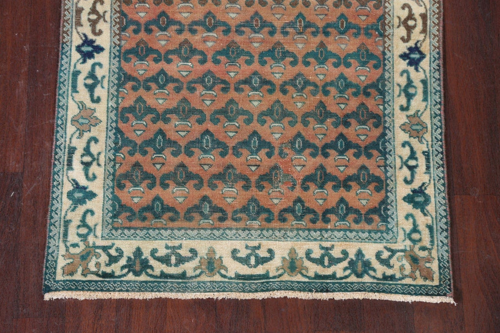 Handmade Tabriz Persian Runner Rug 4x10