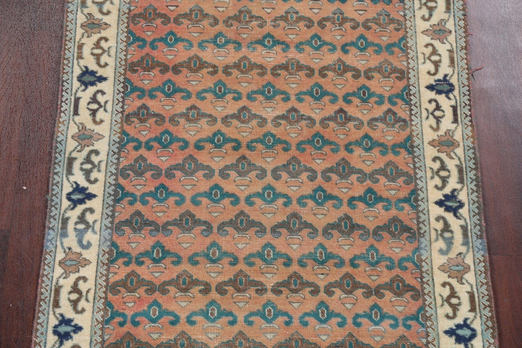 Handmade Tabriz Persian Runner Rug 4x10