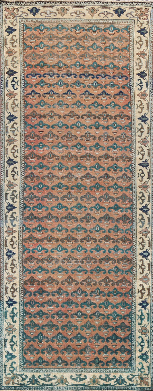 Handmade Tabriz Persian Runner Rug 4x10