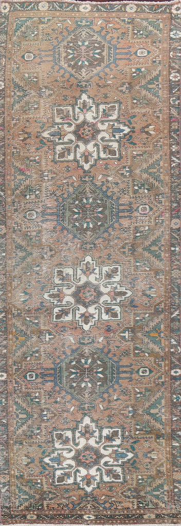 Antique Heriz Persian Runner Rug 3x12