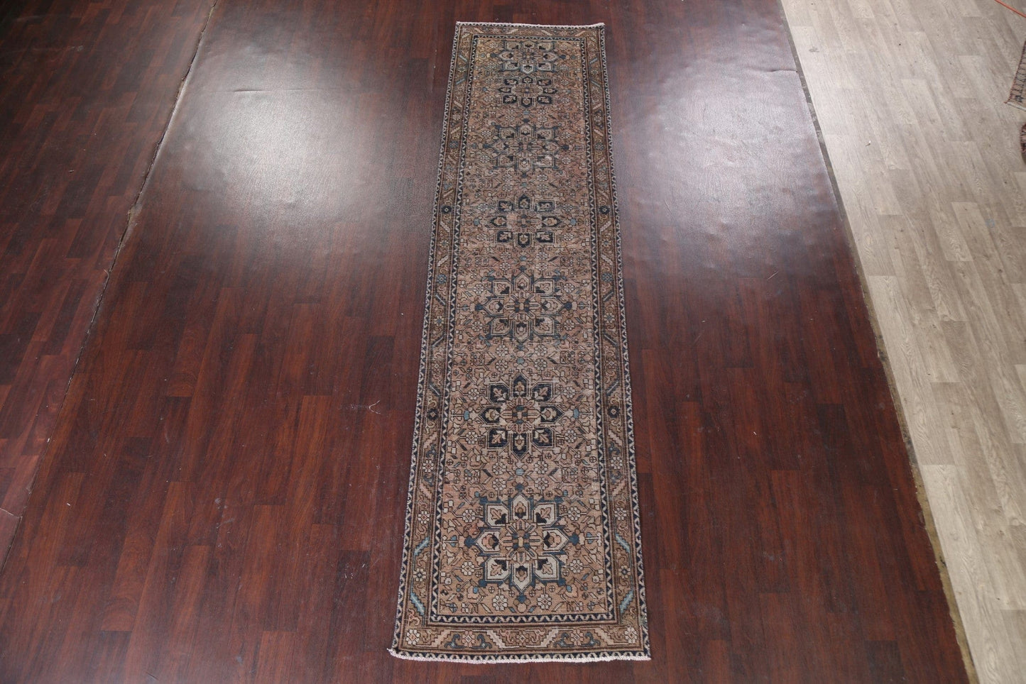 Wool Runner Heriz Persian Rug 3x12