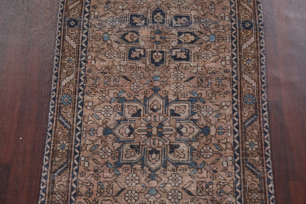 Wool Runner Heriz Persian Rug 3x12