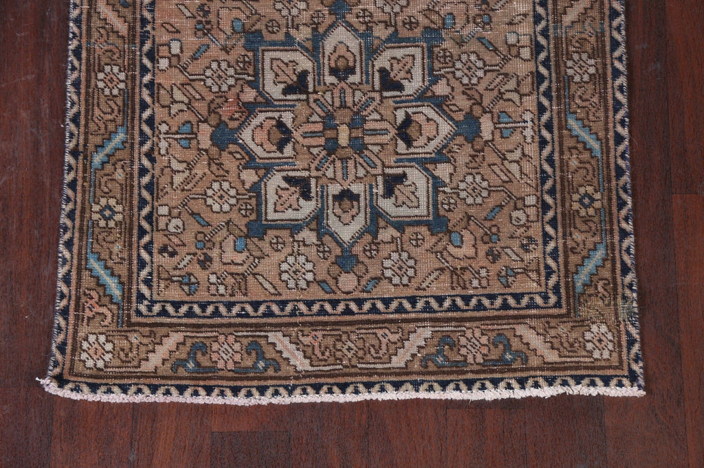 Wool Runner Heriz Persian Rug 3x12