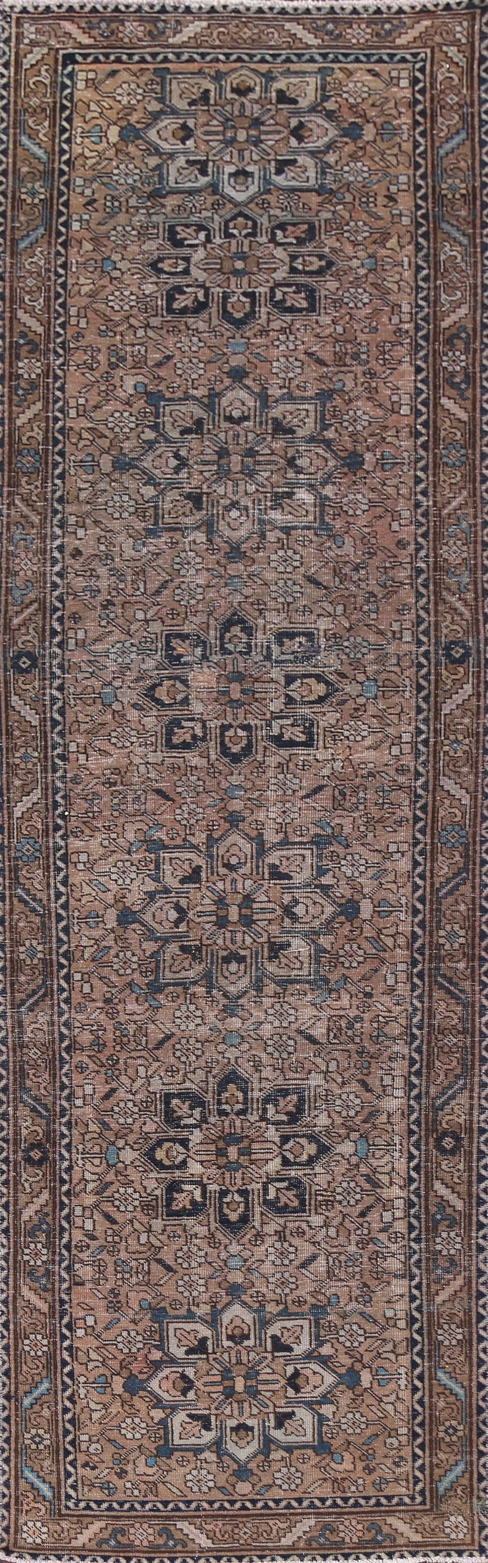 Wool Runner Heriz Persian Rug 3x12