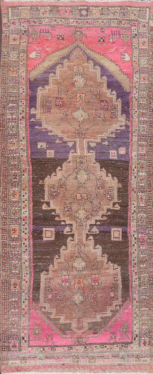 Wool Ardebil Persian Runner Rug 4x10