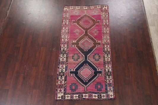 Antique Qashqai Persian Wool Rug 4x8