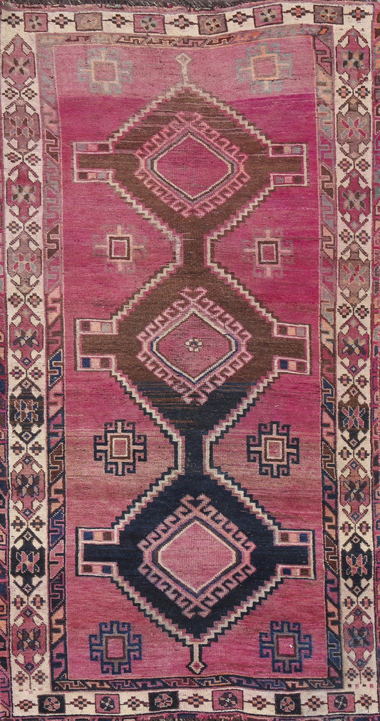 Antique Qashqai Persian Wool Rug 4x8