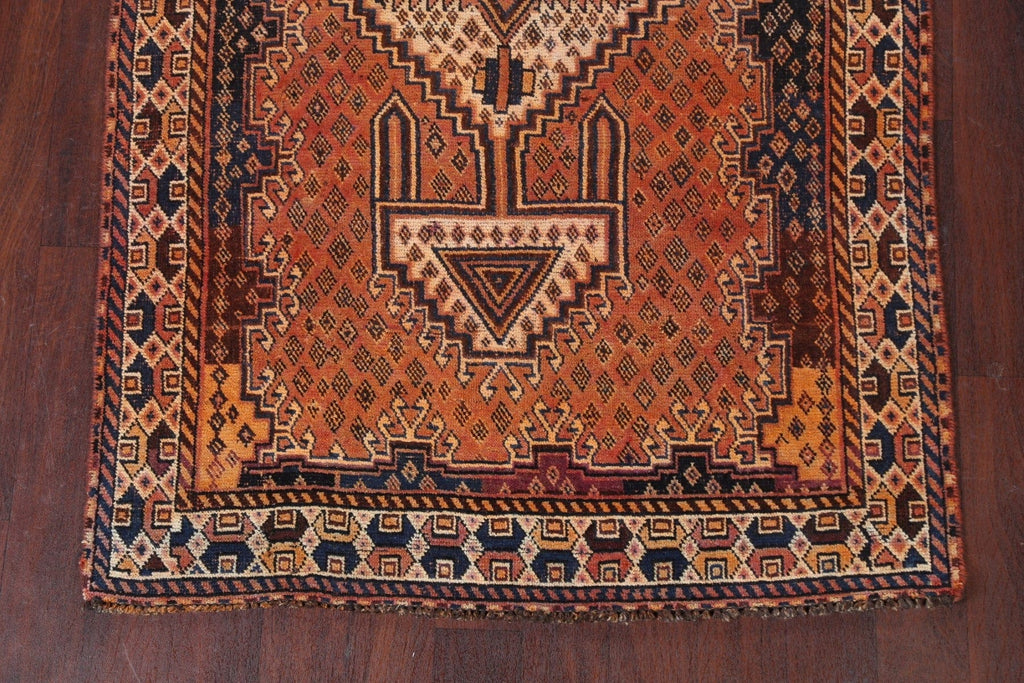 Antique Vegetable Dye Shiraz Persian Area Rug 4x7