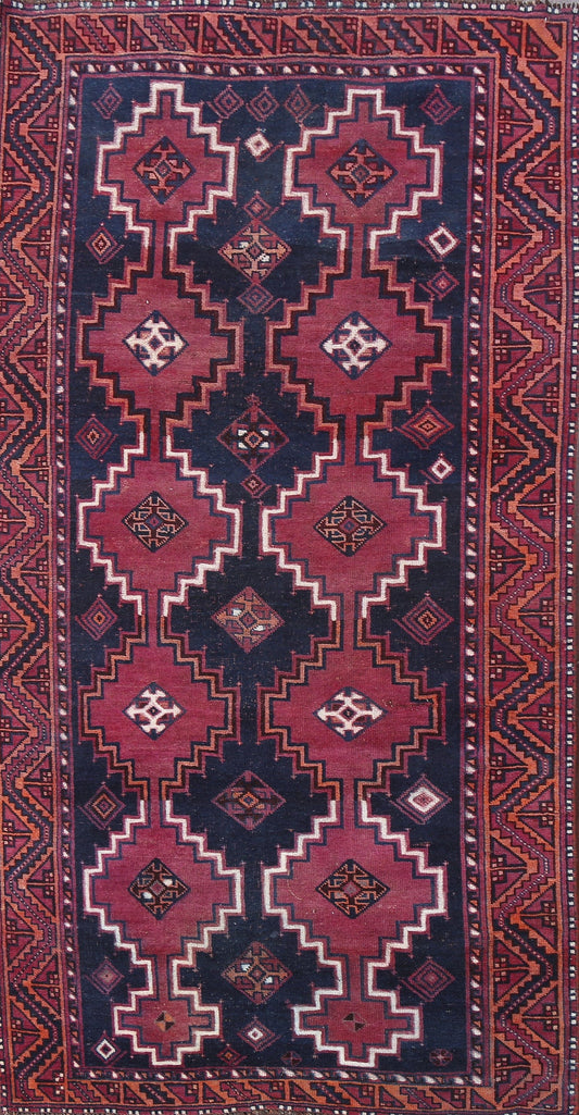 Handmade Qashqai Persian Area Rug 5x9