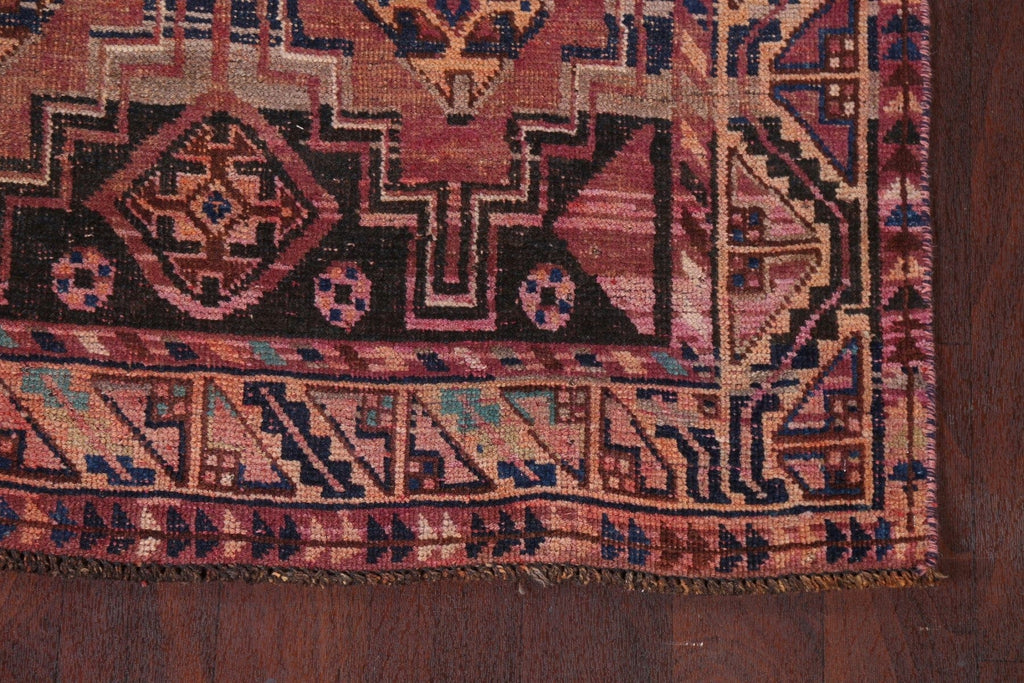 Antique Qashqai Persian Runner Rug 4x9