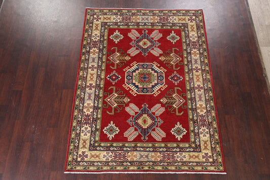 Red Kazak Wool Area Rug 6x8