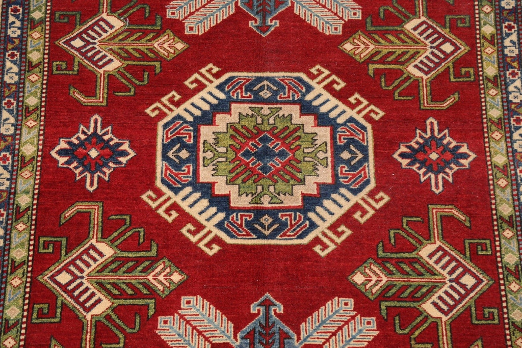 Red Kazak Wool Area Rug 6x8