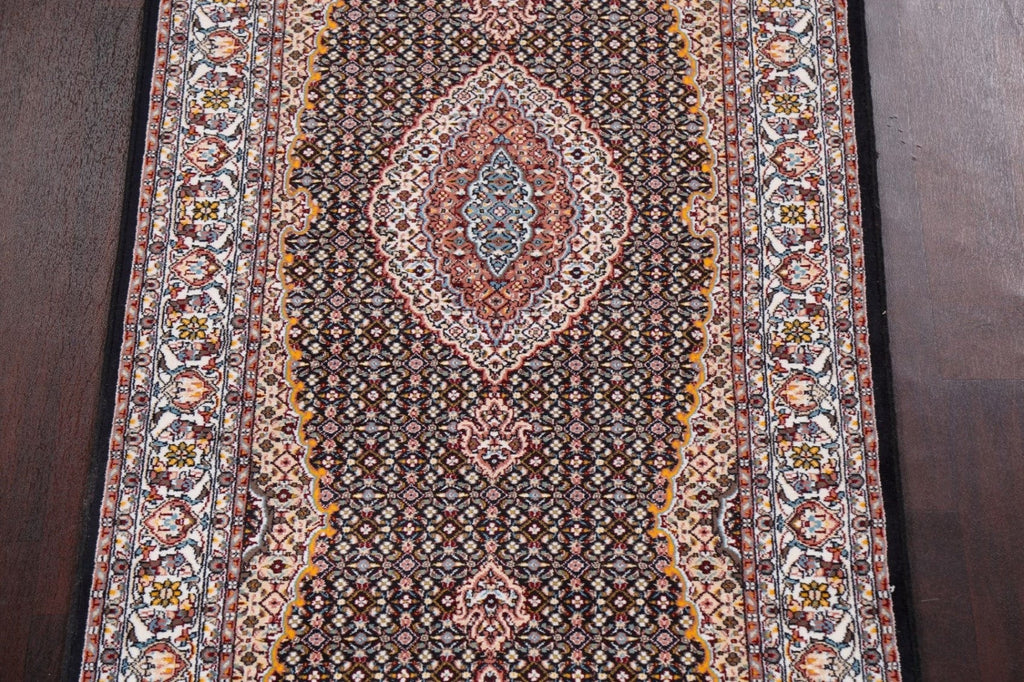 Traditional Tabriz Mahi Persian Runner Rug 3x13