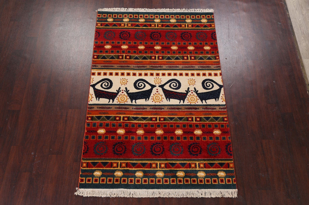 Tribal Oriental Area Rug 5x7