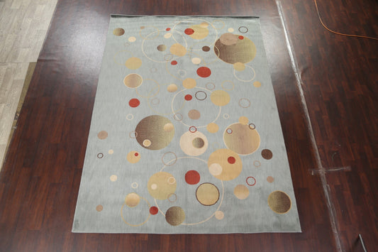 Turkish Abstract Area Rug 8x11