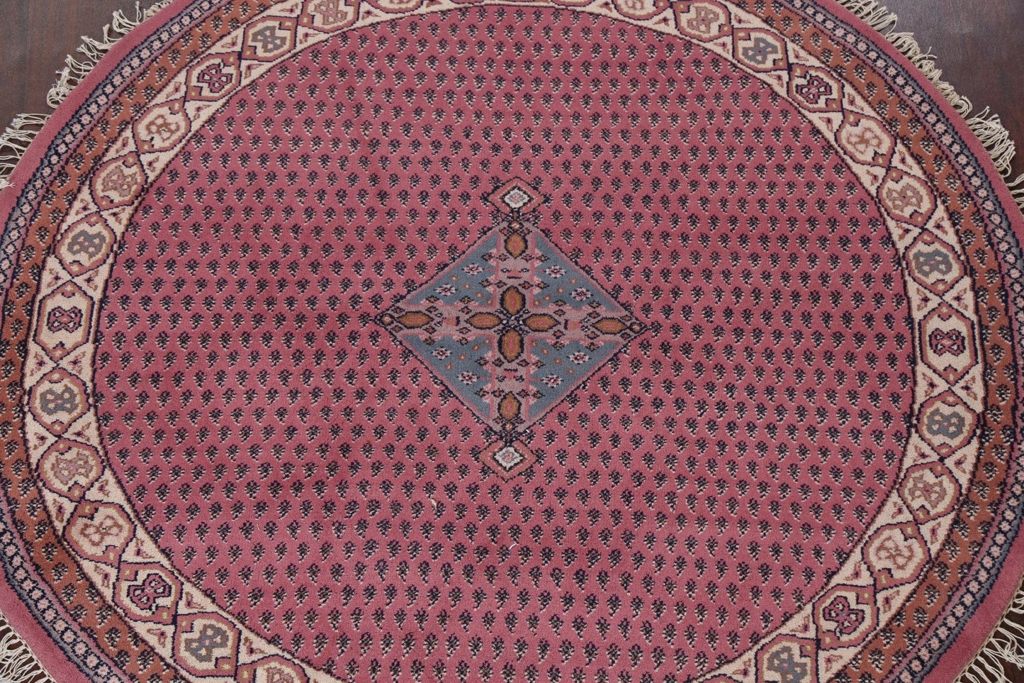 Pink Botemir Round Area Rug 7x7